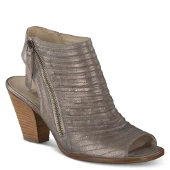 Paul Green SALE|Cayanne Peep Toe Bootie Metallic Smoke