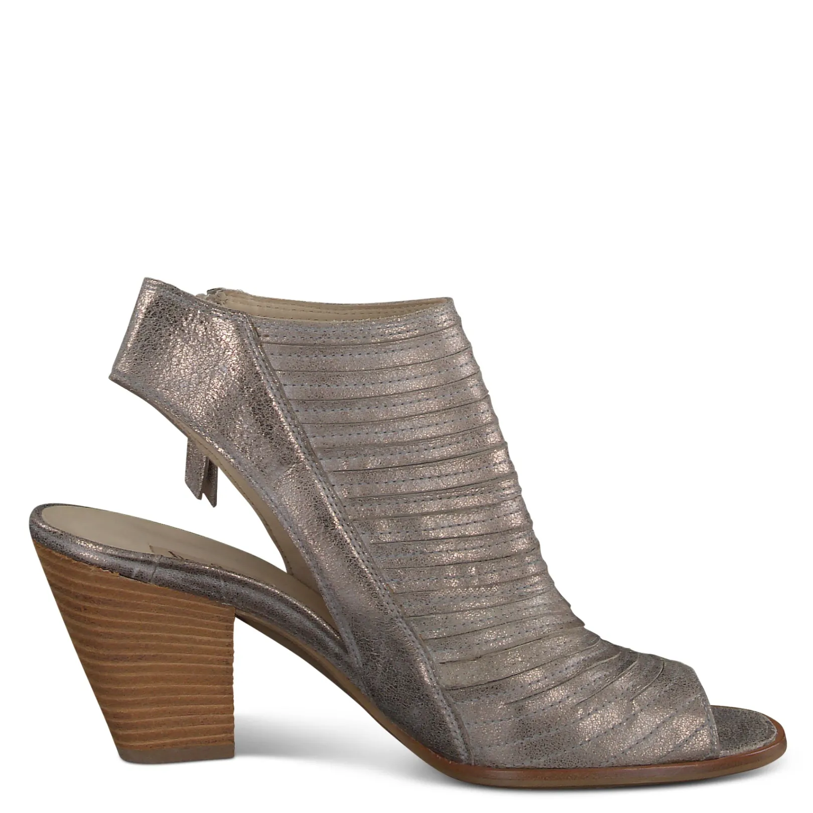 Paul Green SALE|Cayanne Peep Toe Bootie Metallic Smoke
