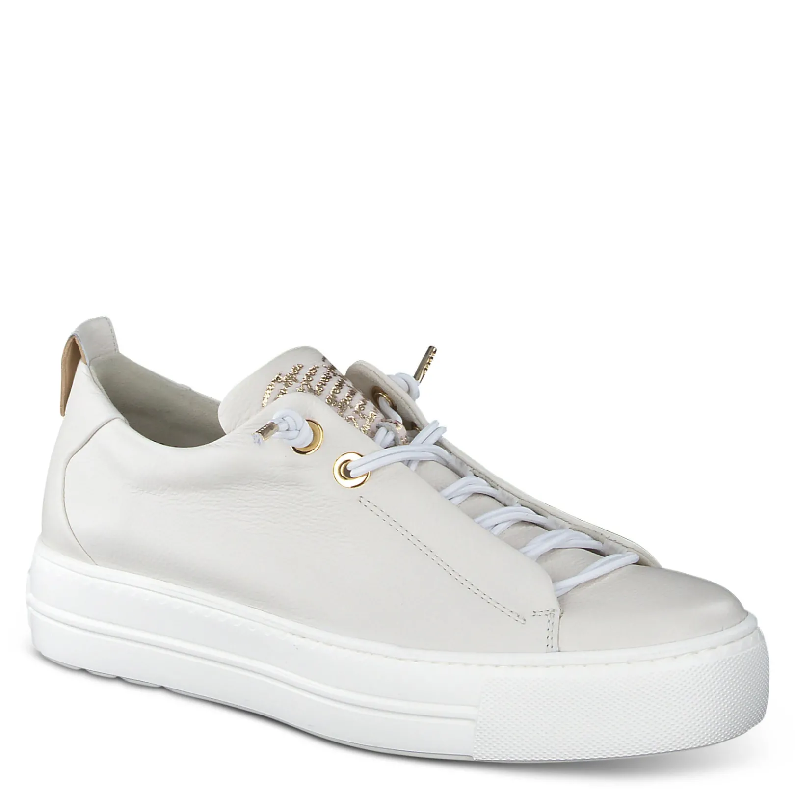 Paul Green SNEAKERS|Faye Sneaker Ivory Leather