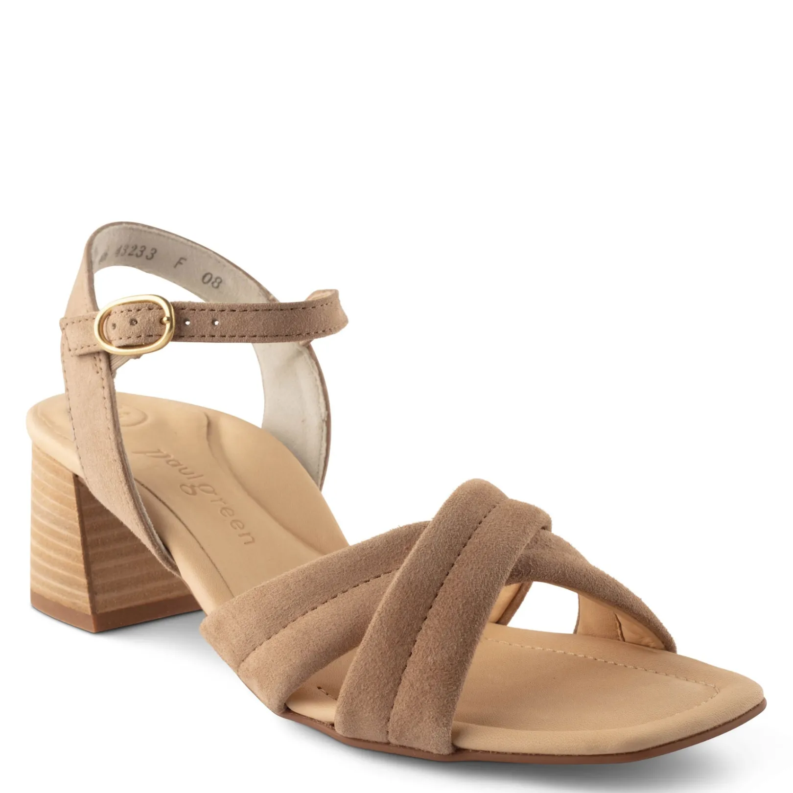 Paul Green SALE|Lexi Heel Champagne Suede