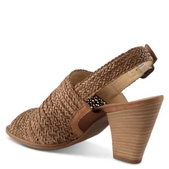 Paul Green SALE|Lovely Sandal Sisal Cuoio Woven Combo