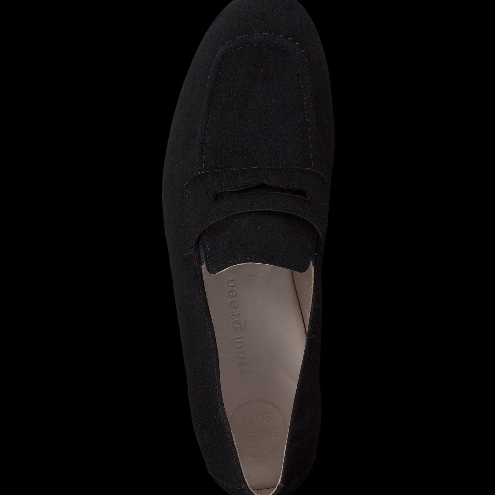 Paul Green SALE|Natalie Flat Black Suede