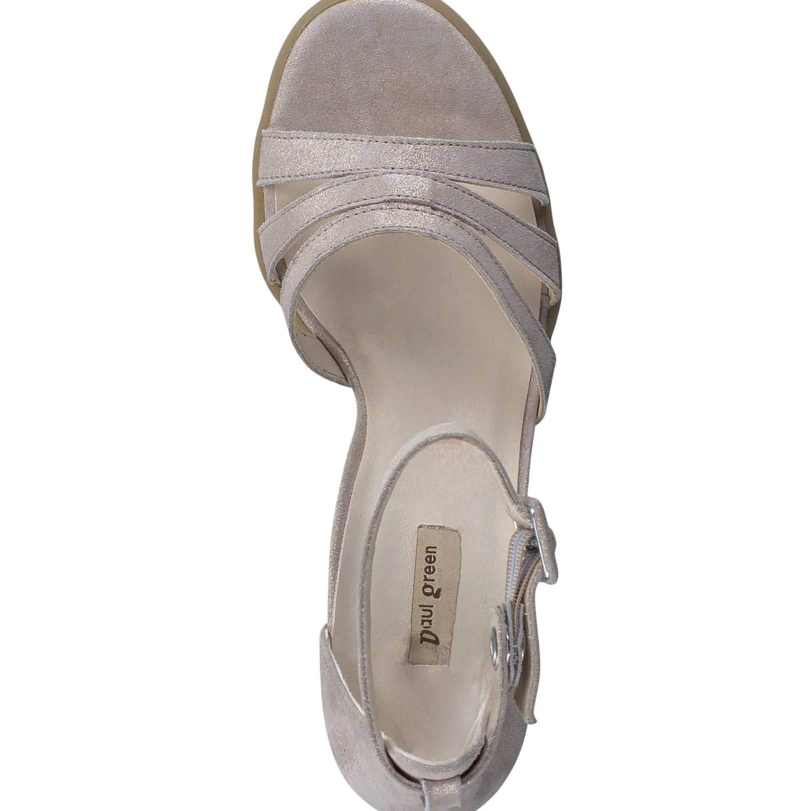 Paul Green SALE|Sassy Heel Cashmere Metallic Suede
