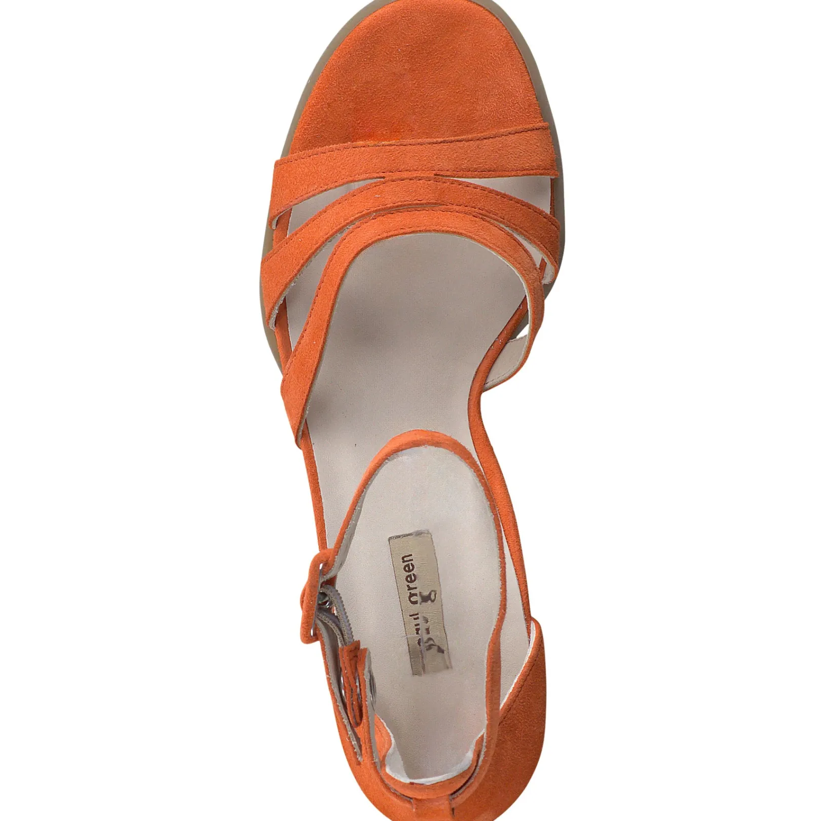 Paul Green SALE|Sassy Heel Papaya Suede