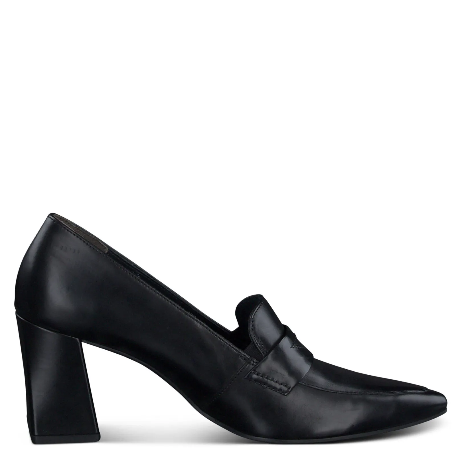 Paul Green SALE|Sax Heel Black Leather