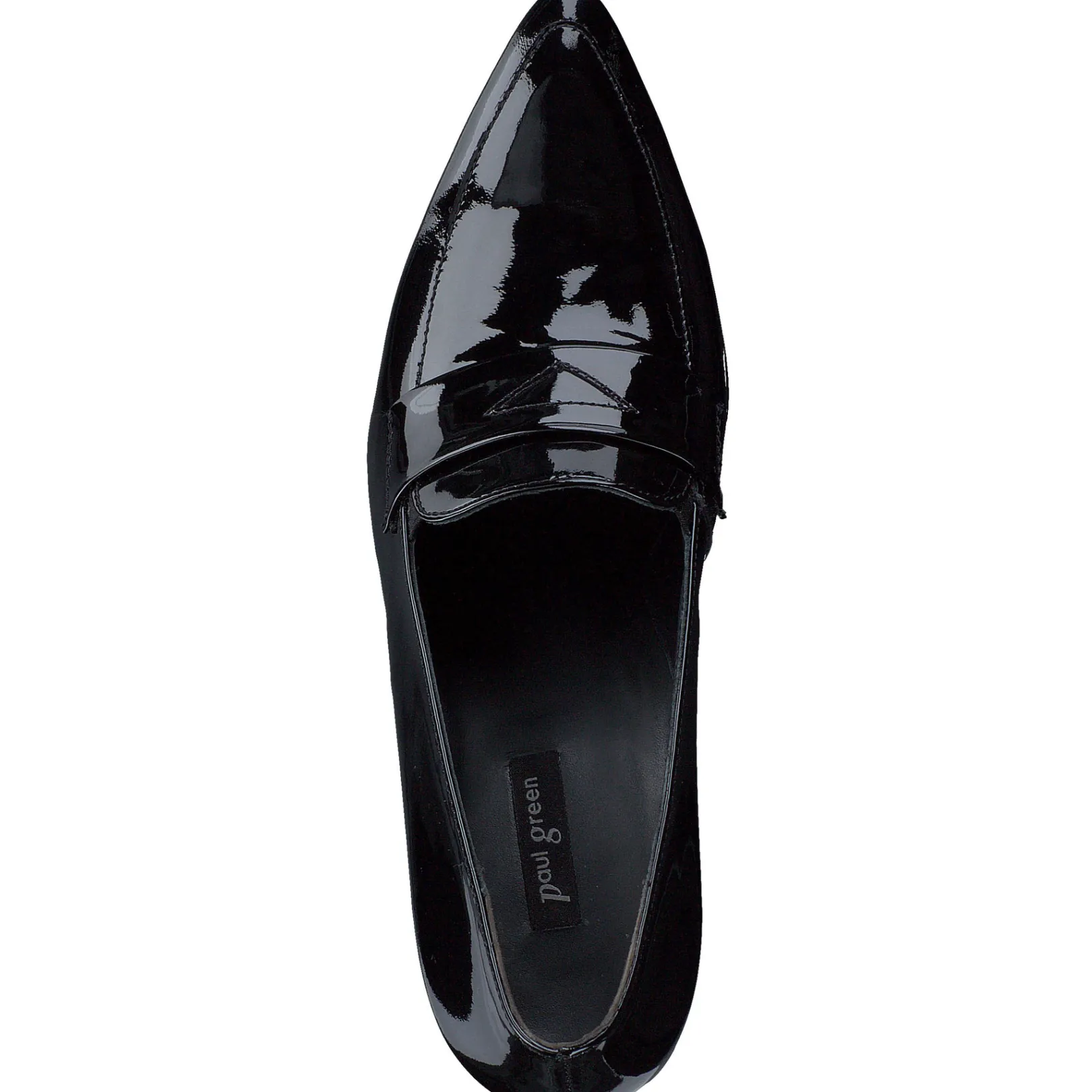 Paul Green SALE|Sax Heel Black Soft Patent