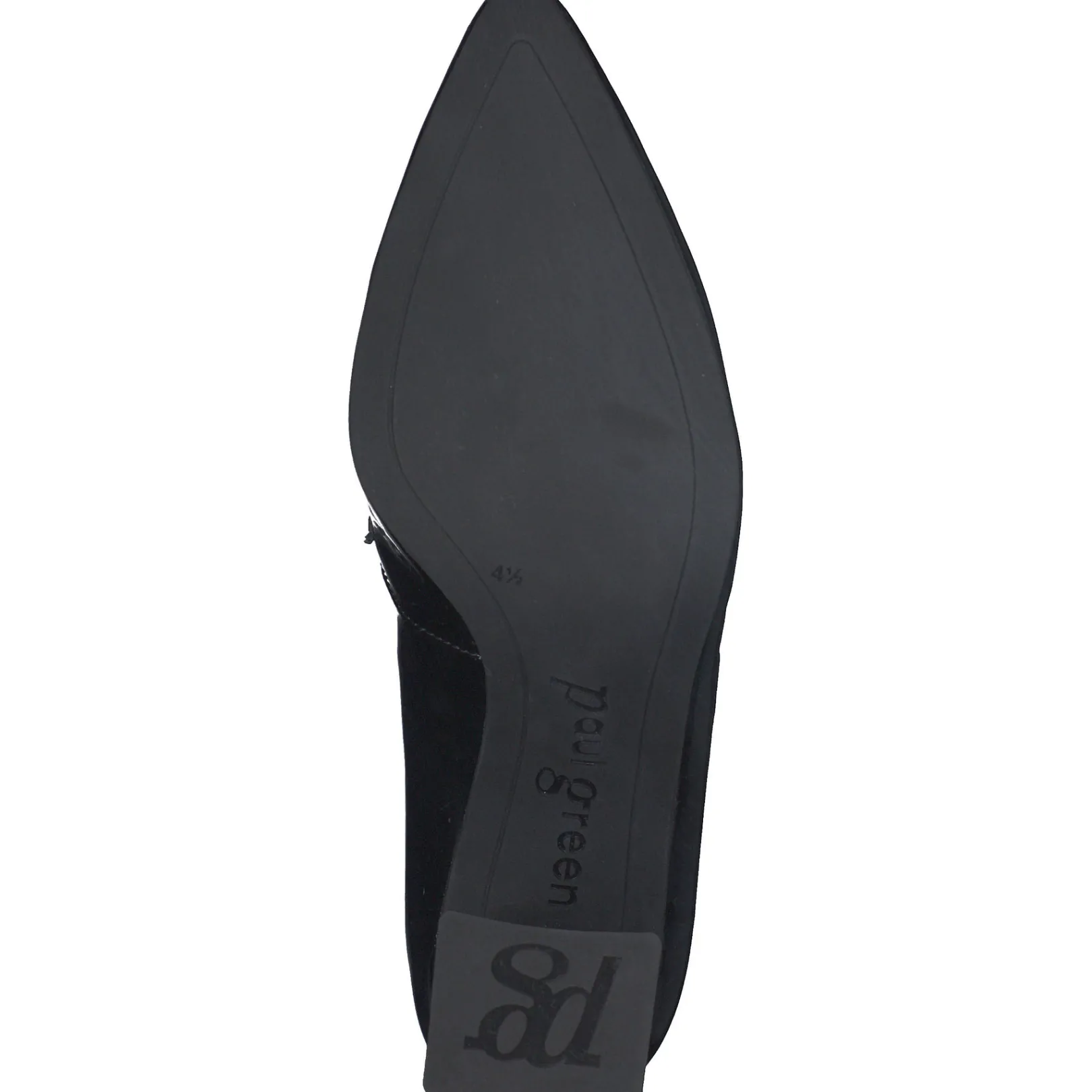 Paul Green SALE|Sax Heel Black Soft Patent