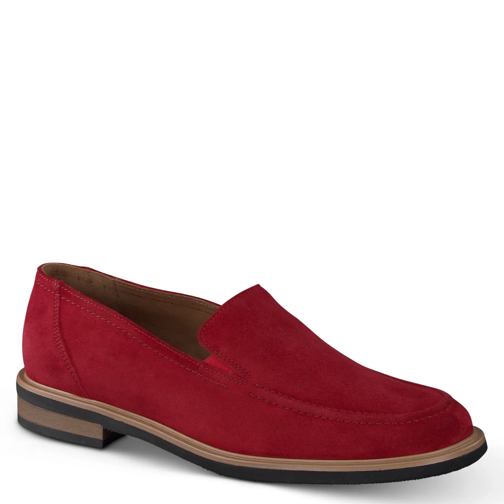 Paul Green SALE|Shelby Flat Red Soft Suede