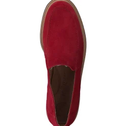 Paul Green SALE|Shelby Flat Red Soft Suede