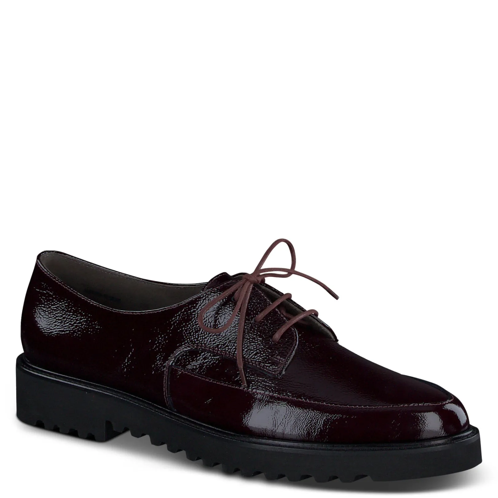 Paul Green SALE|Soho Oxford Bordo Crinkled Patent