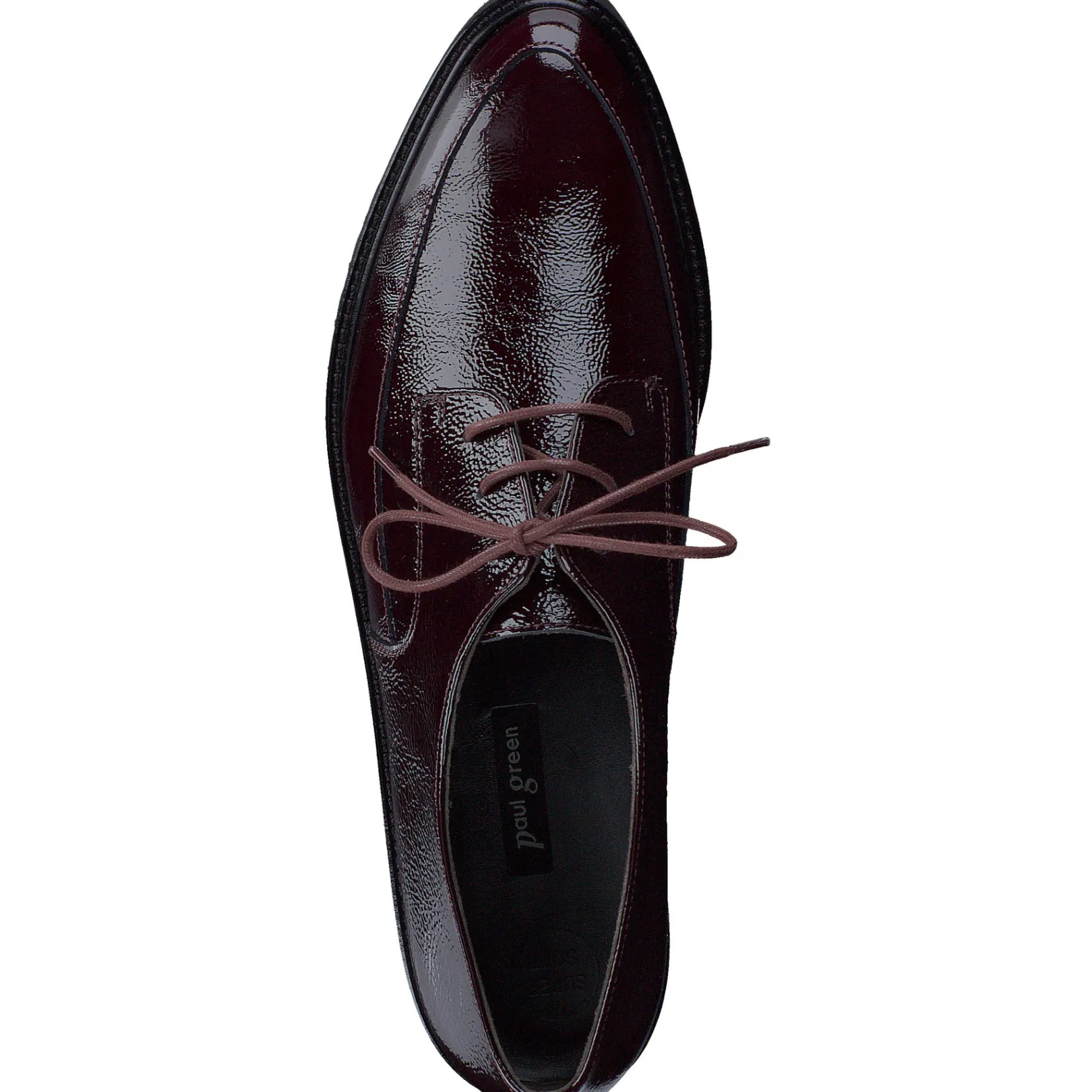 Paul Green SALE|Soho Oxford Bordo Crinkled Patent