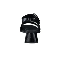 Paul Green SALE|Tanya Sandal Black Crinkled Patent