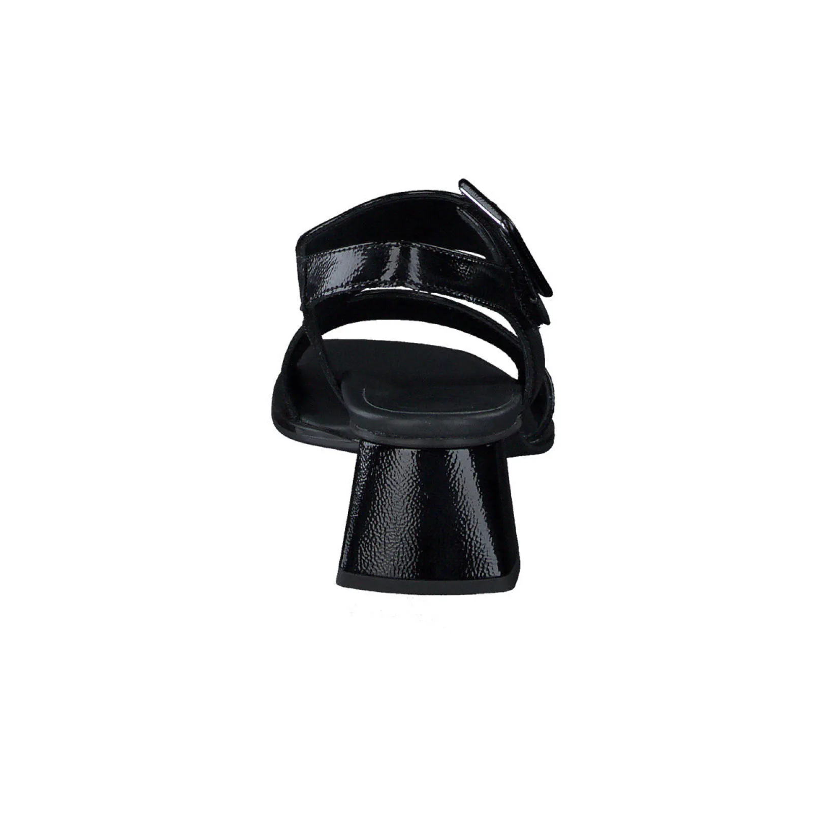 Paul Green SALE|Tanya Sandal Black Crinkled Patent