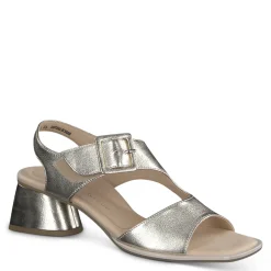 Paul Green SALE|Tanya Sandal Platino Metallic Nappa