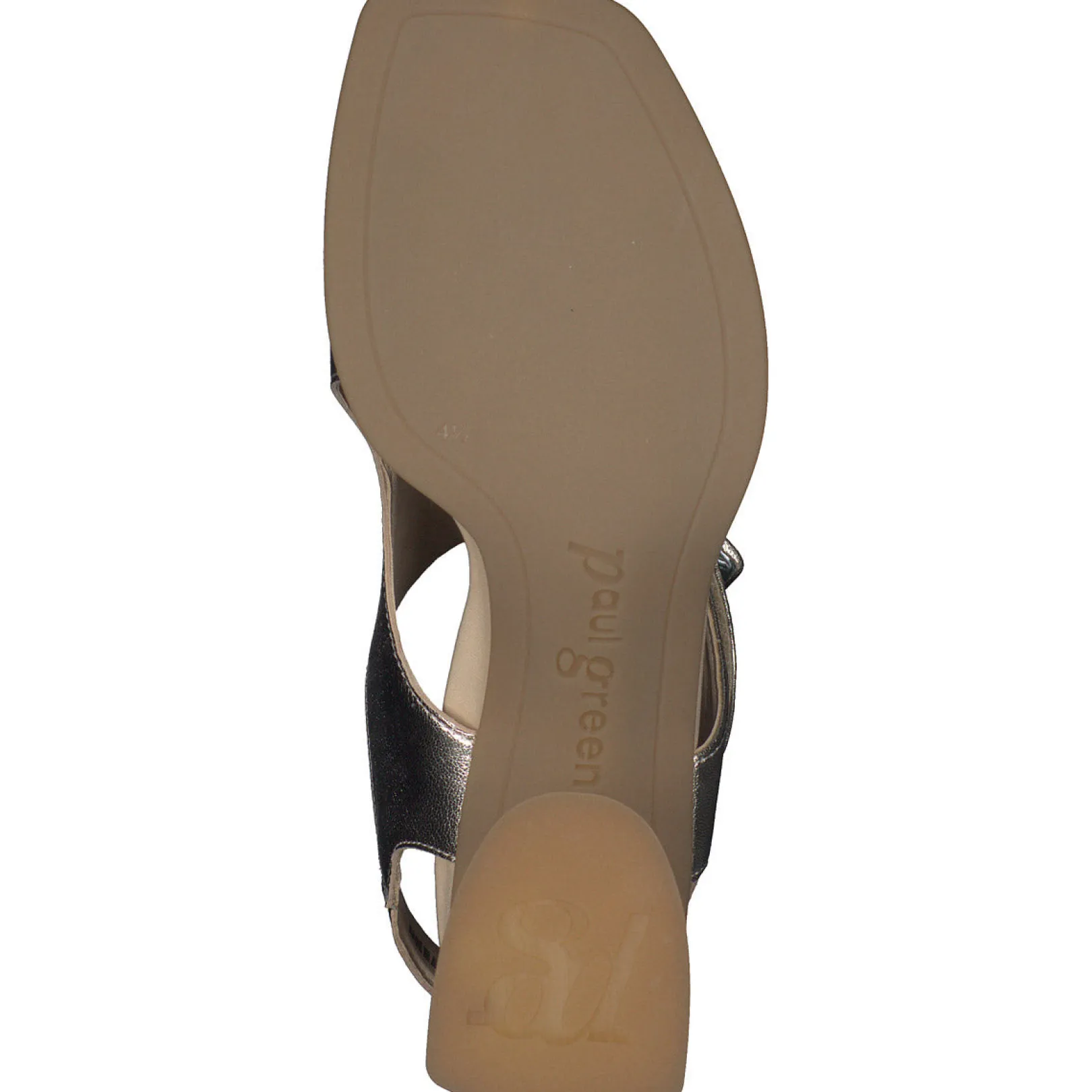 Paul Green SALE|Tanya Sandal Platino Metallic Nappa