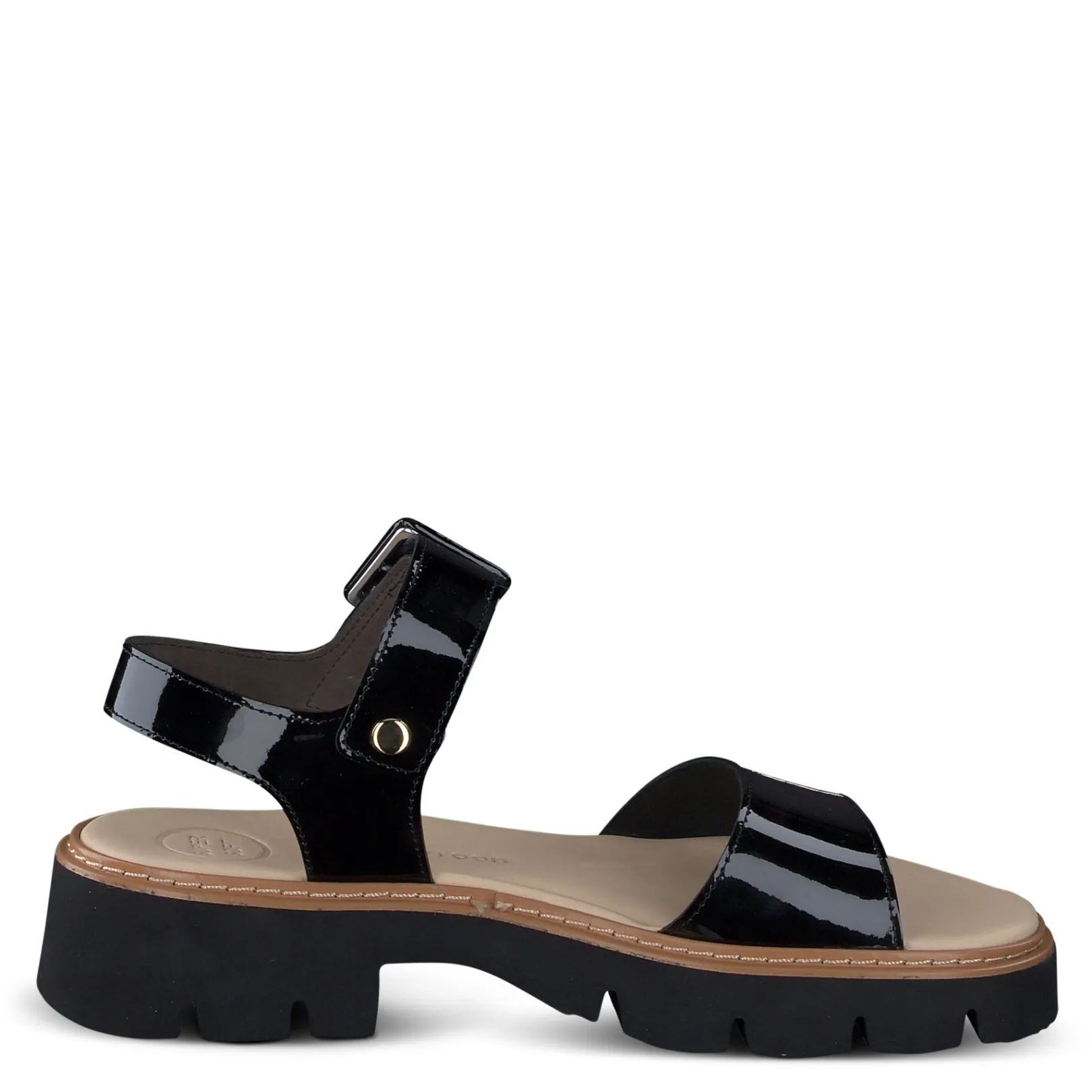 Paul Green SALE|Tasha Sandal Black Patent
