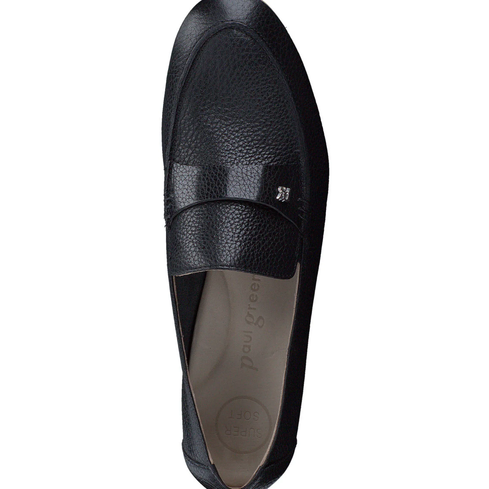 Paul Green LOAFERS/FLATS|Taylor Flat Black Grained