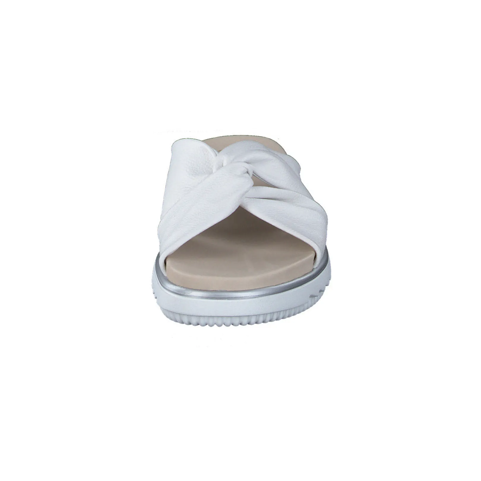 Paul Green SANDALS|Tiki Slide Sandal White Leather