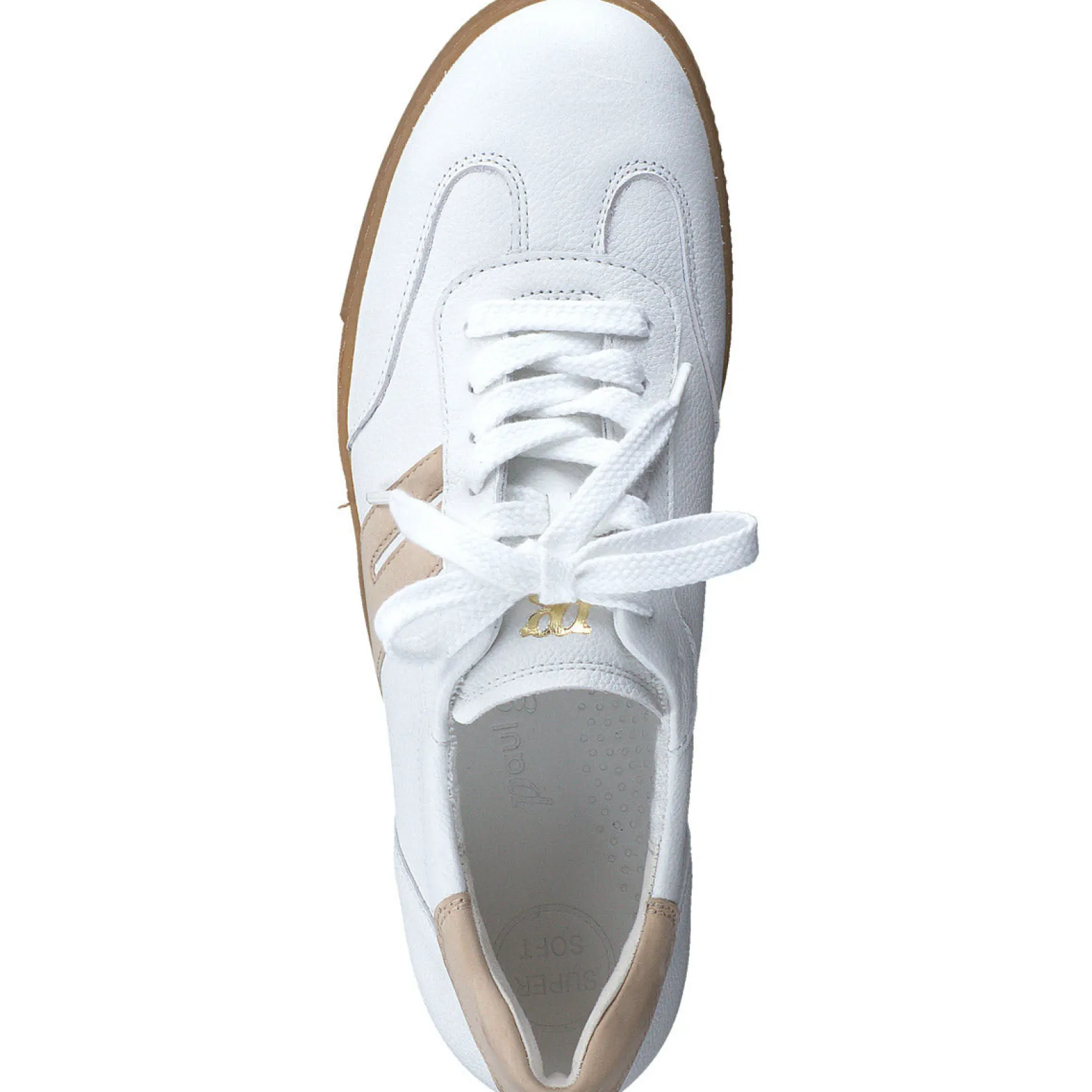 Paul Green SALE|Tilly Sneaker White Sabbia Combo