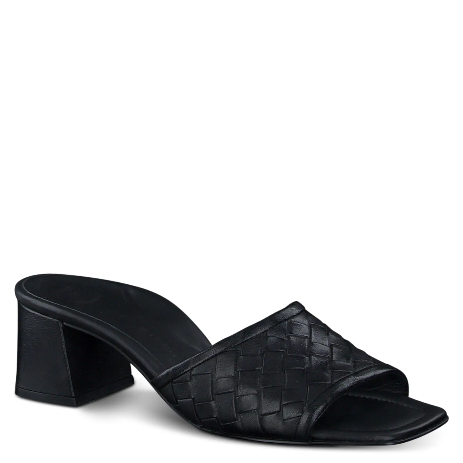 Paul Green SANDALS|Tisha Heel Black Washed Leather