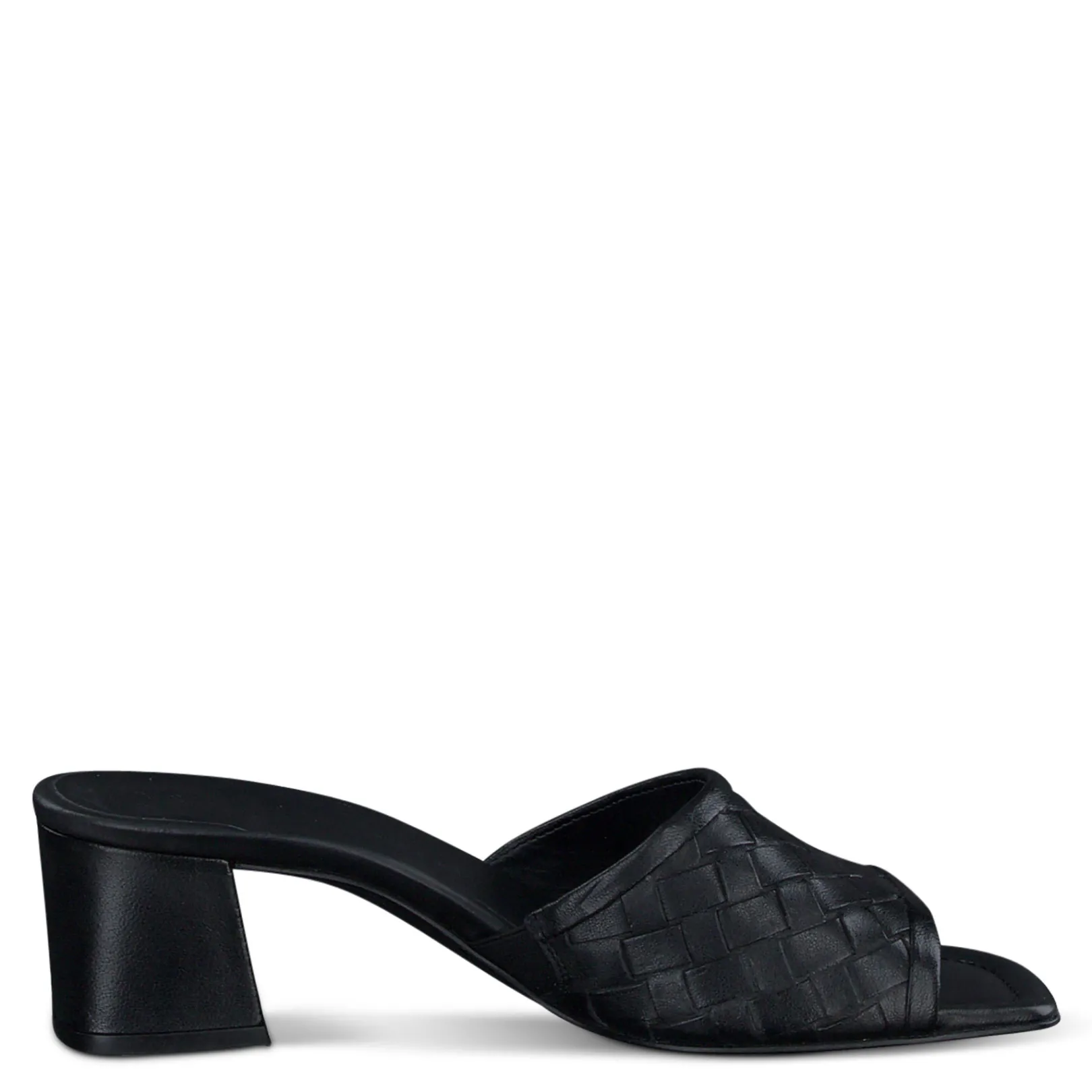 Paul Green SANDALS|Tisha Heel Black Washed Leather