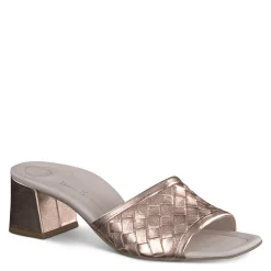 Paul Green SANDALS|Tisha Heel Rosato Nappa Metallic
