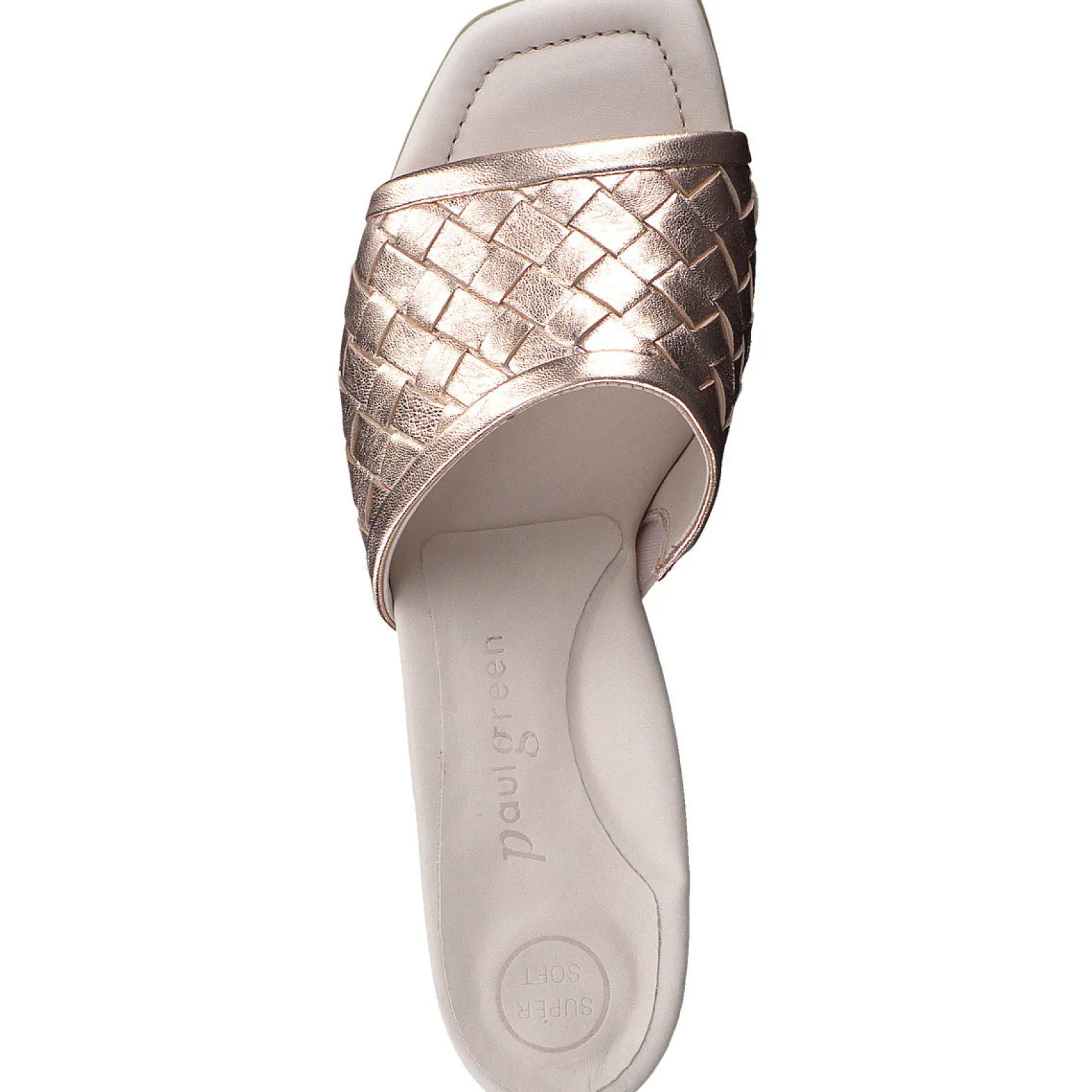Paul Green SANDALS|Tisha Heel Rosato Nappa Metallic