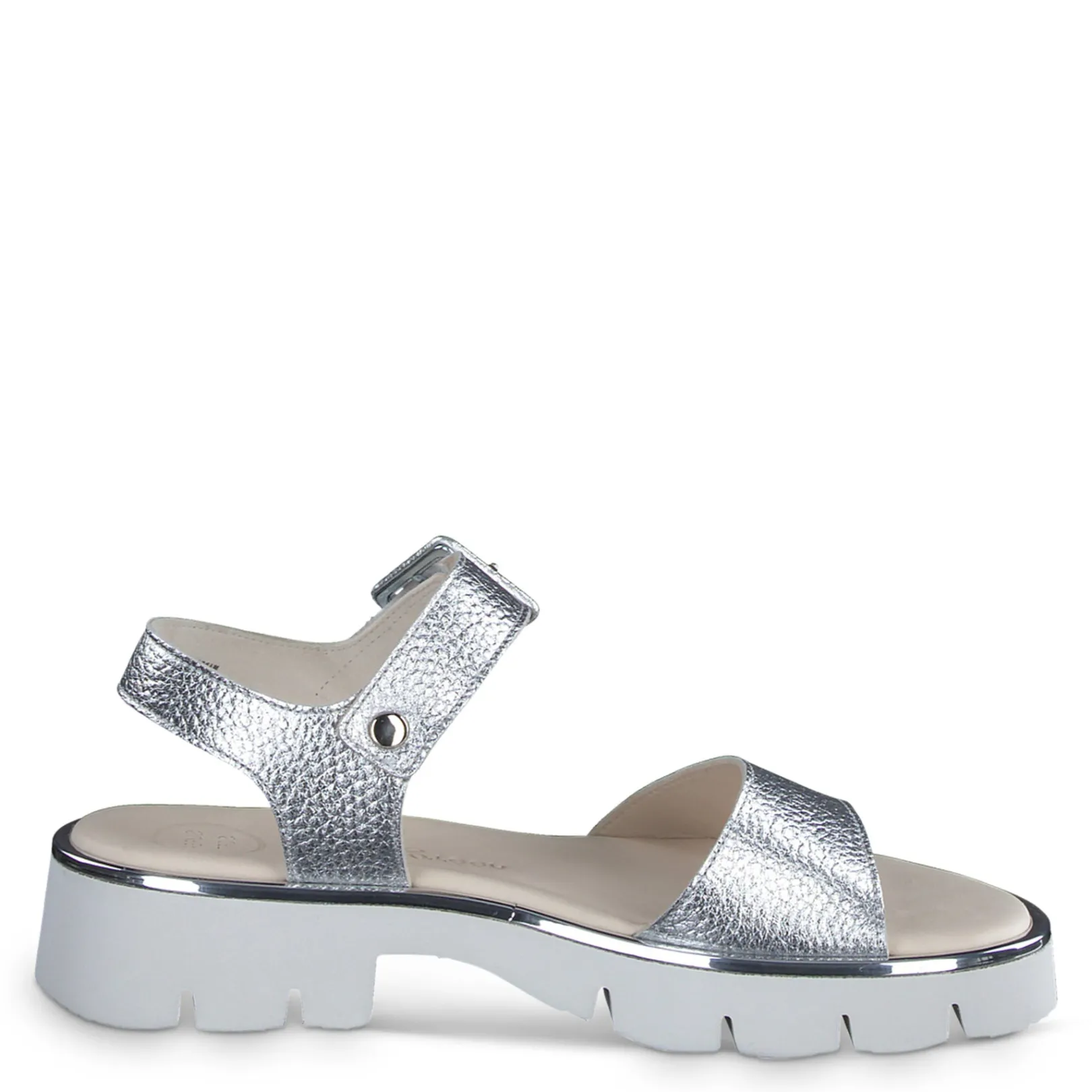 Paul Green SANDALS|Toby Sandal Silver Metallic Cervo