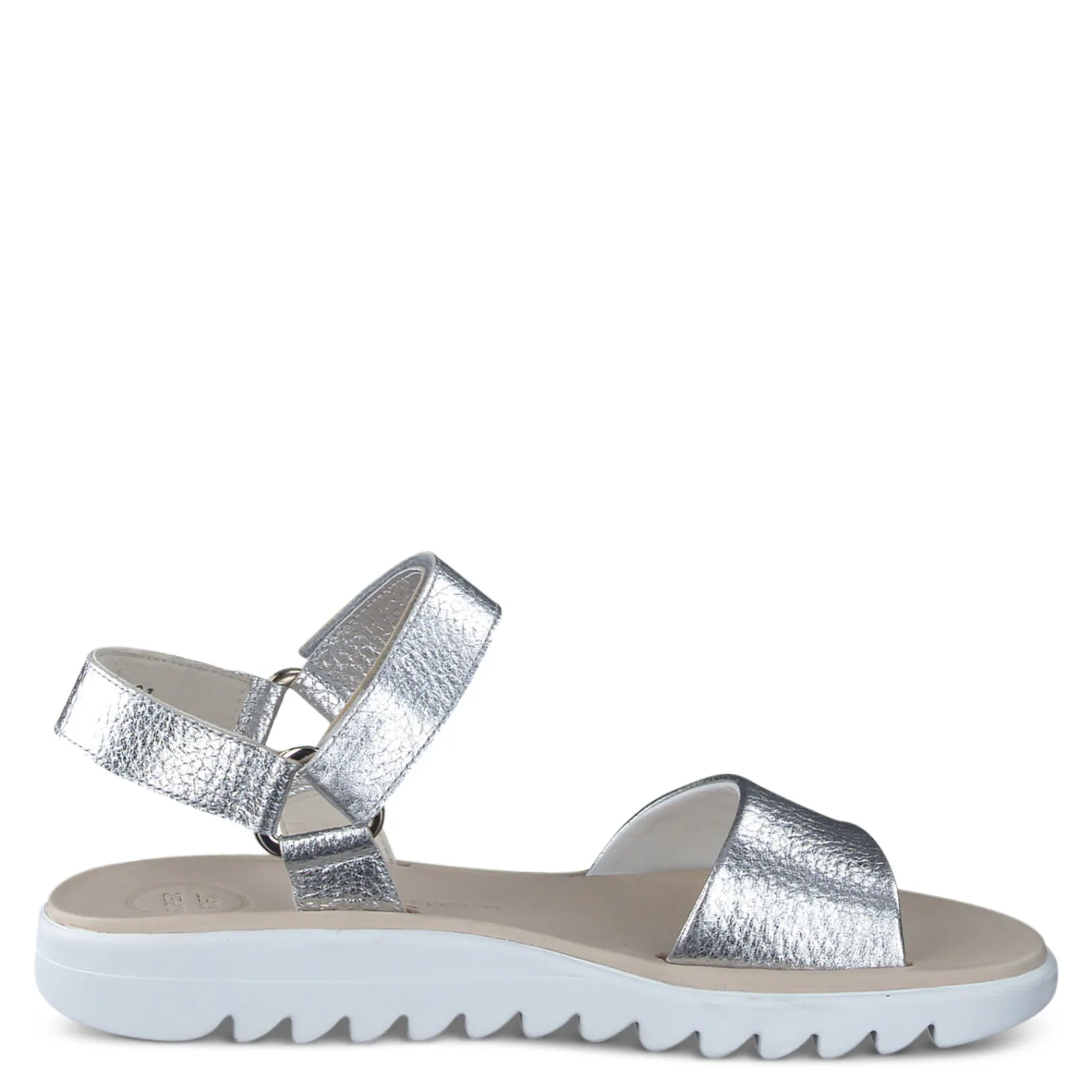 Paul Green SANDALS|Toni Sandal Silver Metallic Cervo