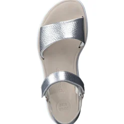 Paul Green SANDALS|Toni Sandal Silver Metallic Cervo