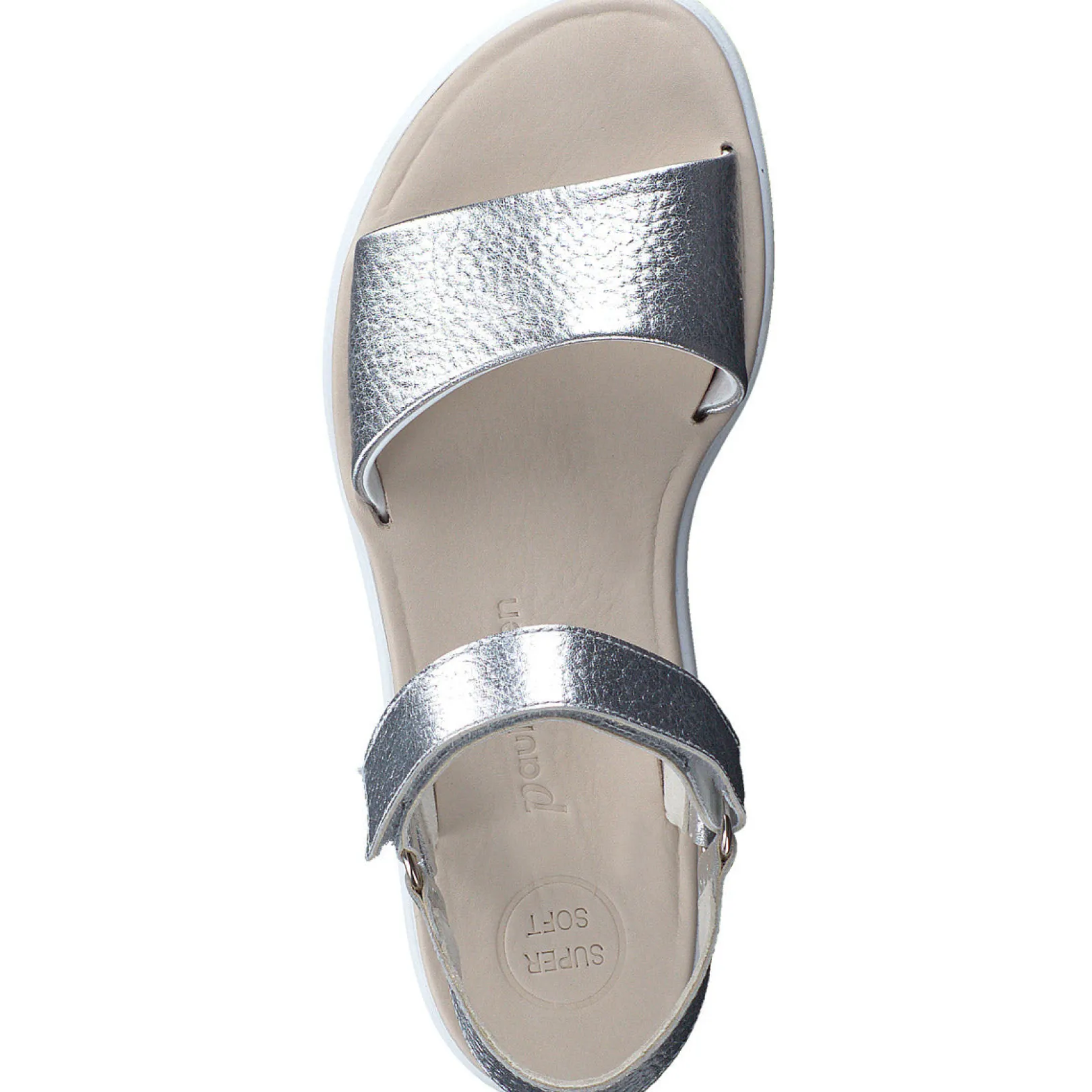 Paul Green SANDALS|Toni Sandal Silver Metallic Cervo