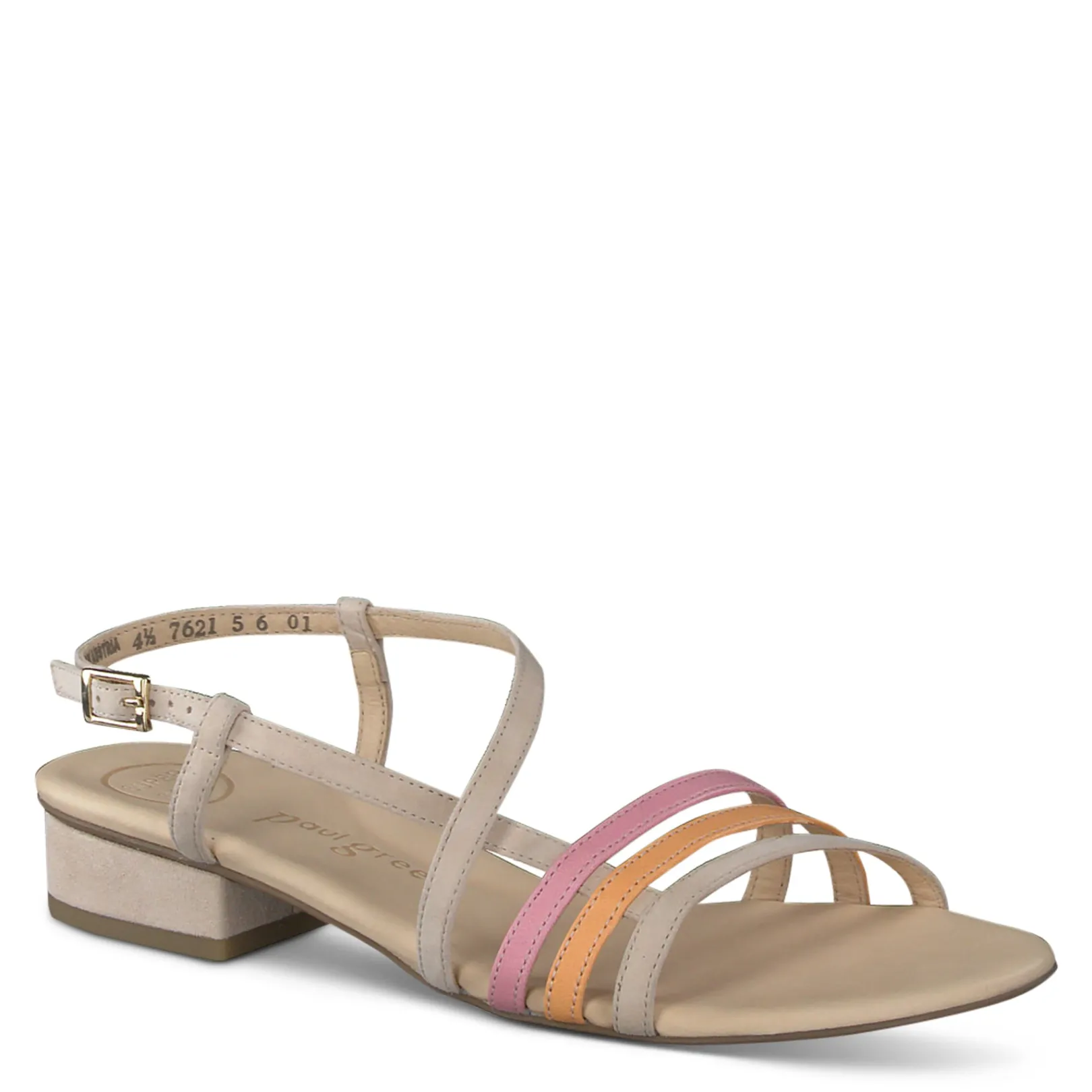 Paul Green SANDALS|Shoe Laces|Topper Sandal Biscuit Rose Apricot Combo