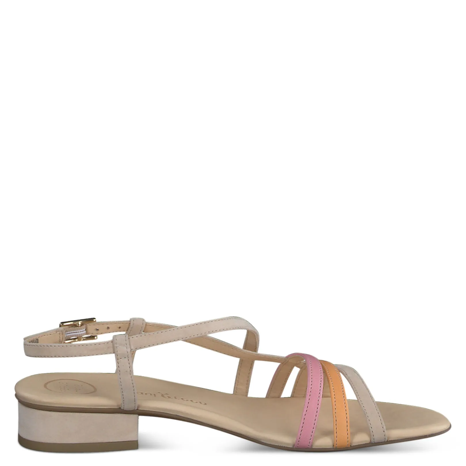Paul Green SANDALS|Shoe Laces|Topper Sandal Biscuit Rose Apricot Combo