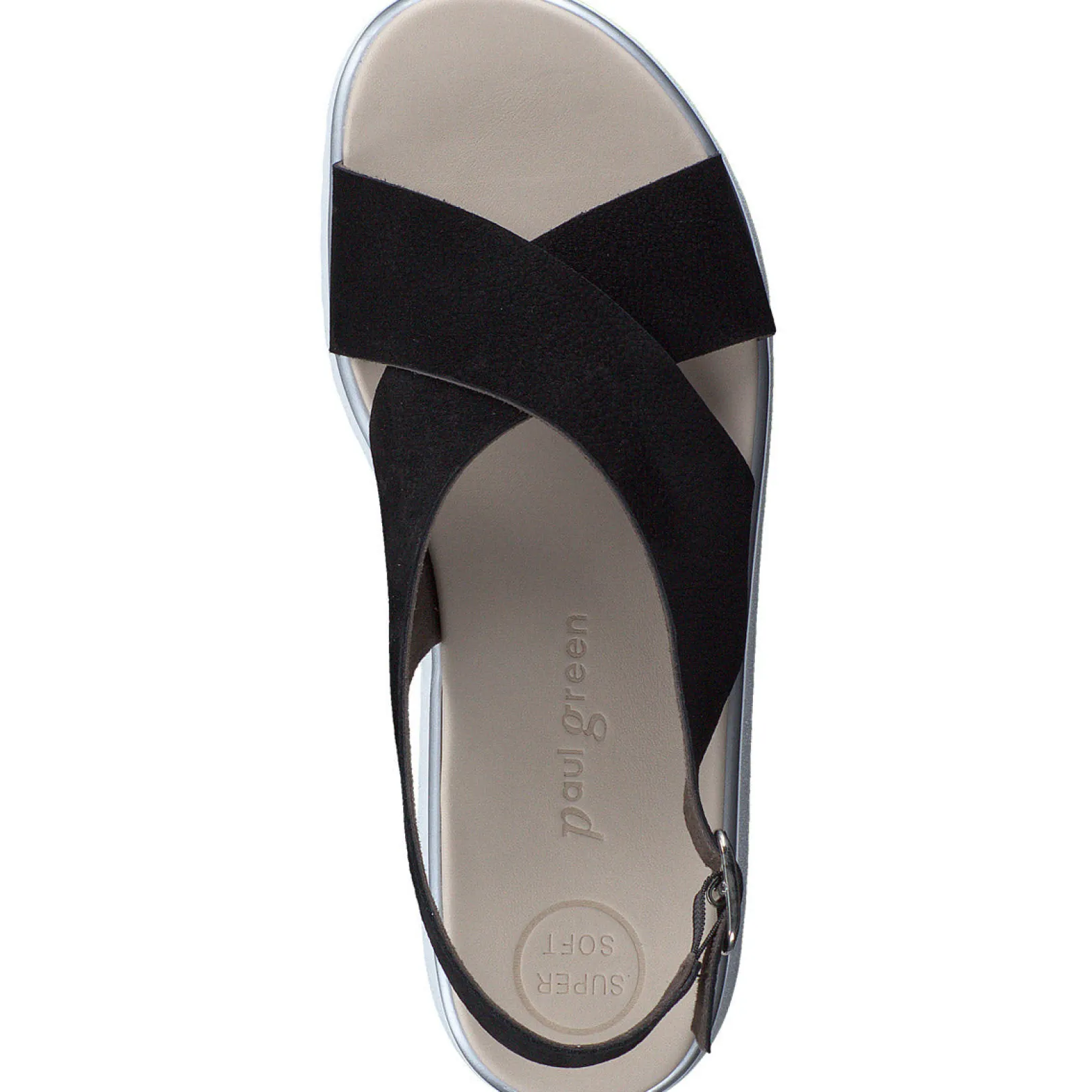 Paul Green SALE|Trixie Sandal Black Sportnubuk