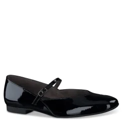 Paul Green LOAFERS/FLATS|Vanna Mary Jane Flat black soft patent