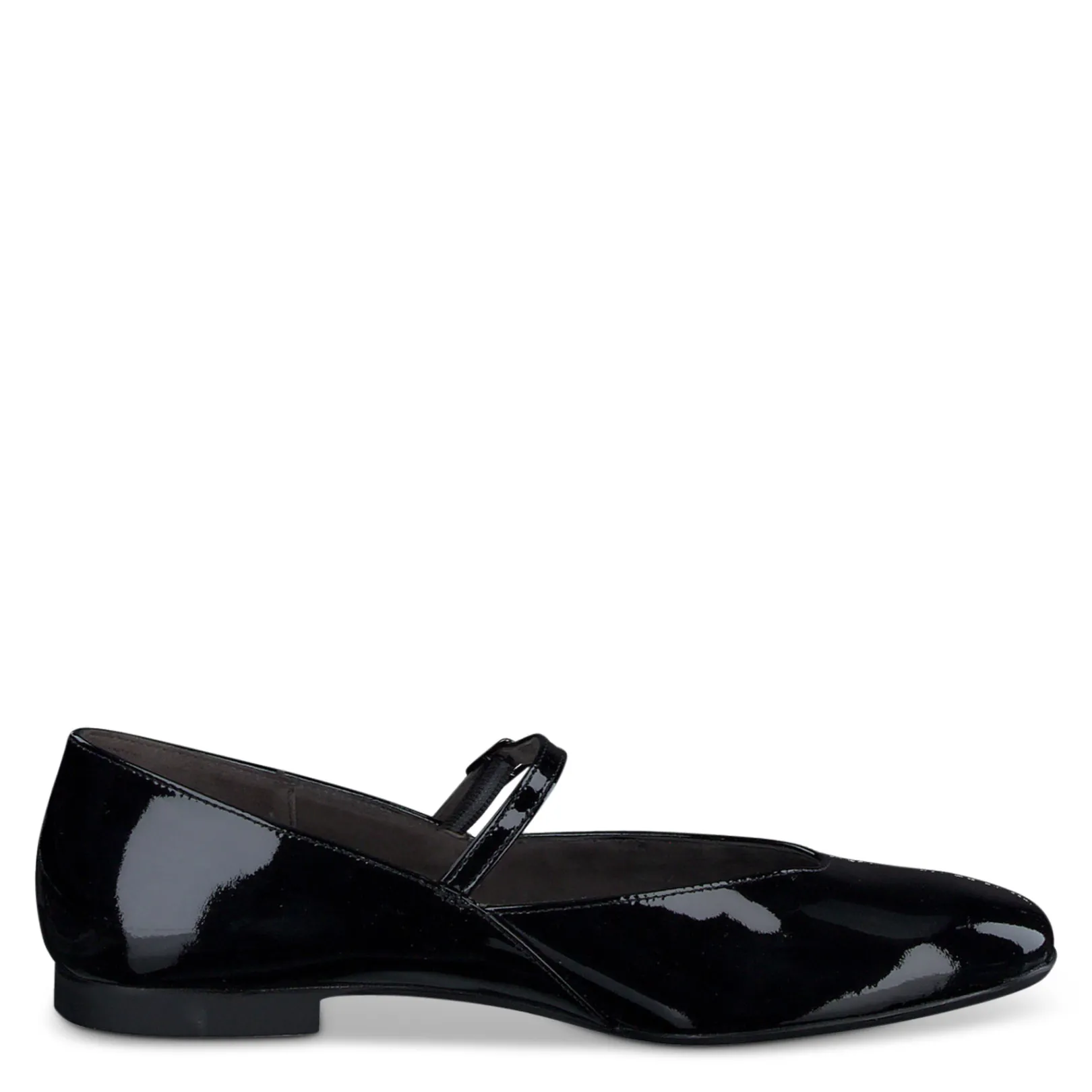 Paul Green LOAFERS/FLATS|Vanna Mary Jane Flat black soft patent