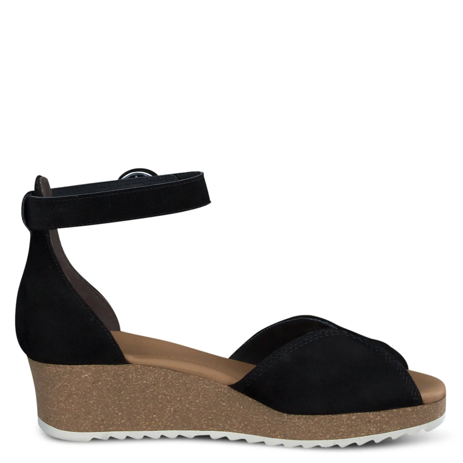 Paul Green BEST SELLERS|SNEAKERS|Venice Wedge Sandal black suede