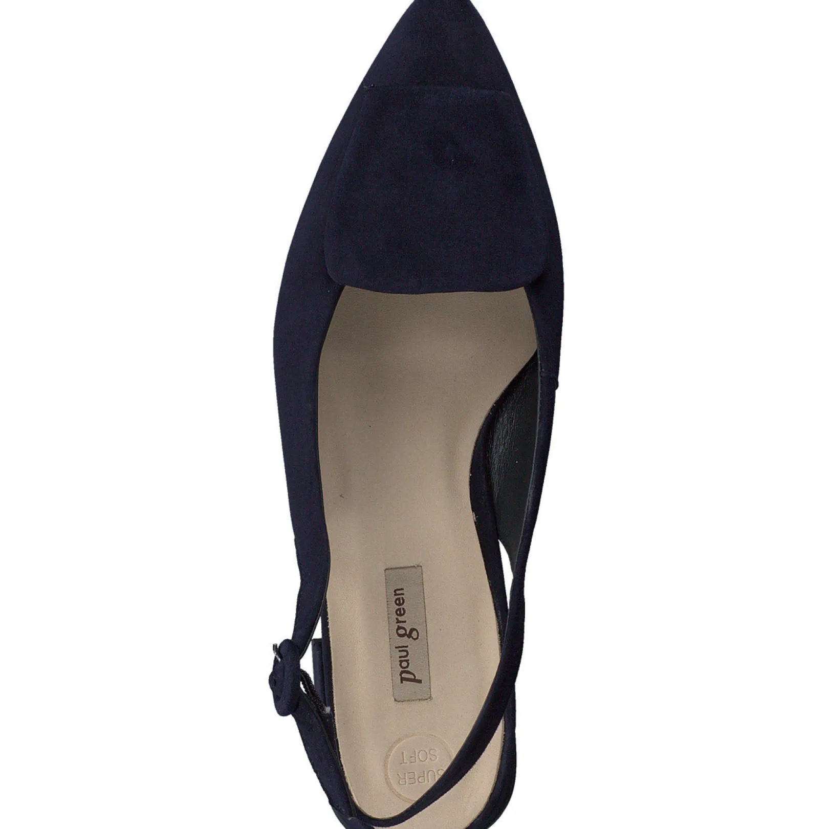 Paul Green LOAFERS/FLATS|Viola Sling Heel Blue Suede